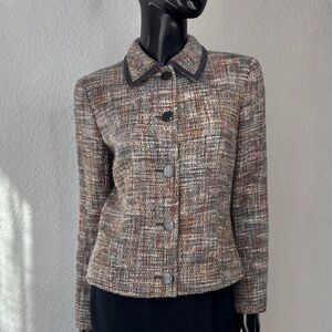VTG 90s Emanuel Ungaro Textured Tweed Blazer